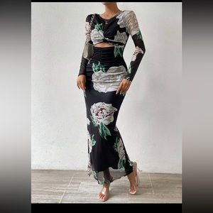 Bodycon mermaid hem dress